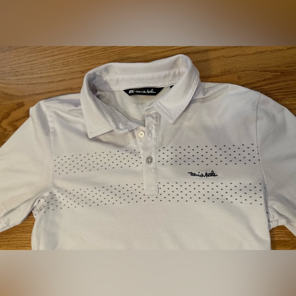 TravisMathew Mens White Golf Polo Shirt | Performance Stretch | Size Small - Picture 4 of 10